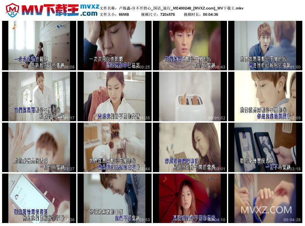 卢烁鑫-分不开的心_国语_流行_ME400248